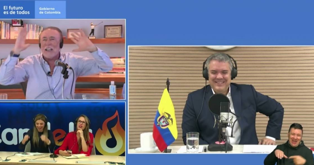 Increíble: Duque puso a cantar un gol a William Vinasco contra el COVID 19