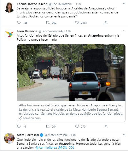  - Los descarados funcionarios del gobierno que se fueron a pasear en Semana Santa