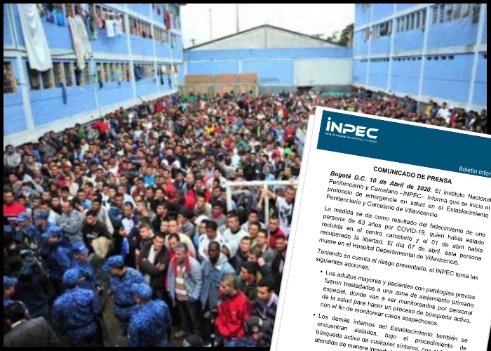 Tres casos de coronavirus en la cárcel de Villavicencio