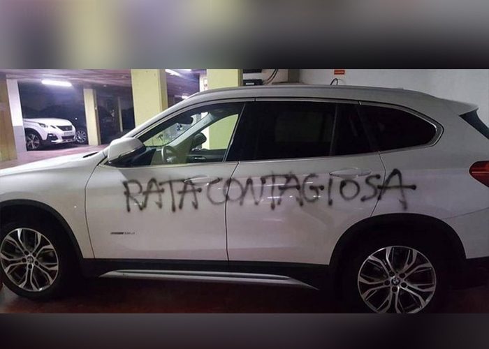 "Rata contagiosa": así le pintaron el carro a una médica - -- Las2orillas - "Rata contagiosa": así le pintaron el carro a una médica