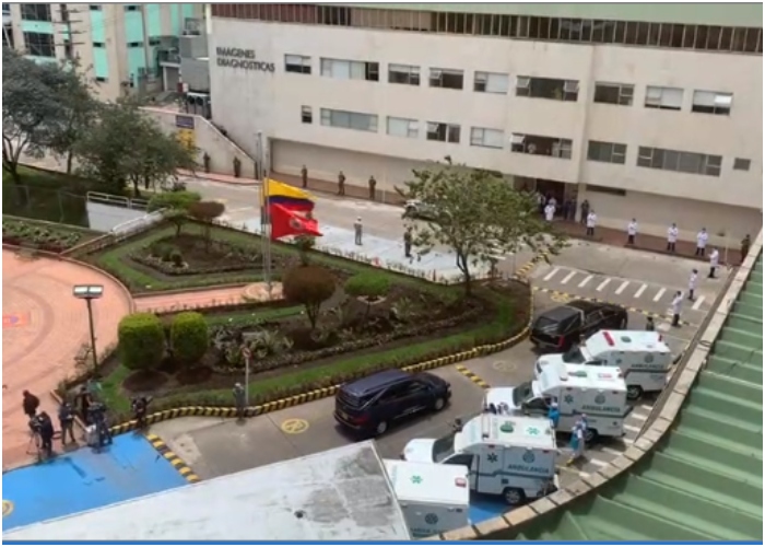 VIDEO: Con honores fue despedido médico militar fallecido por Covid-19