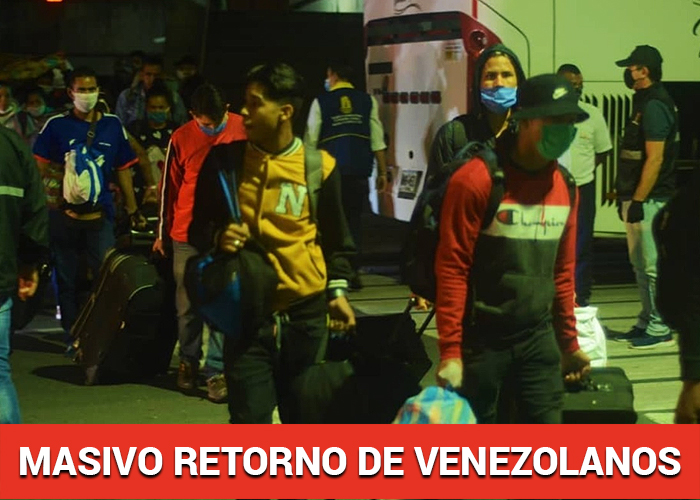 Con los bolsillos vacios vuelven a Venezuela en busca de  sus familias