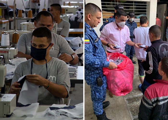 Los 20 millones de tapabocas que fabrica el Éxito y sus proveedores