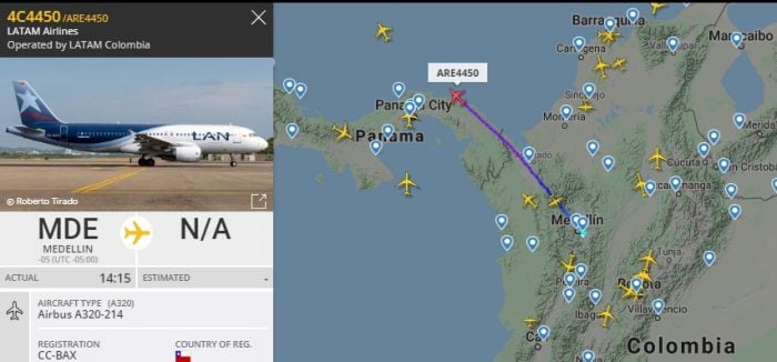  - Se llenó de aviones el cielo colombiano