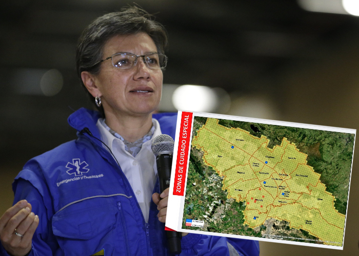 Cinco nuevas zonas en alerta naranja en Bogotá. Se completan doce