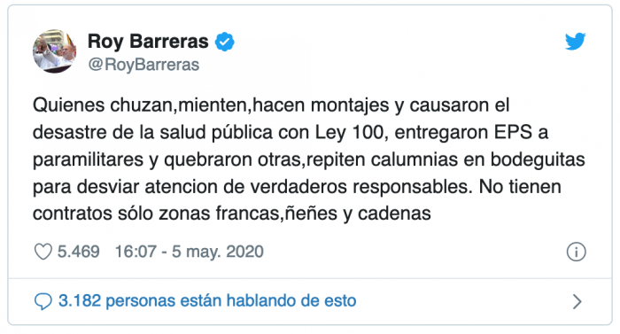  - Uribe y Roy Barreras: dos viejos compadres enfrentados en los estrados judiciales