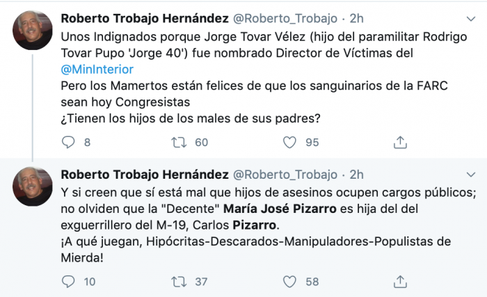  - Uribistas matonean a María José Pizarro por ser hija de guerrillero