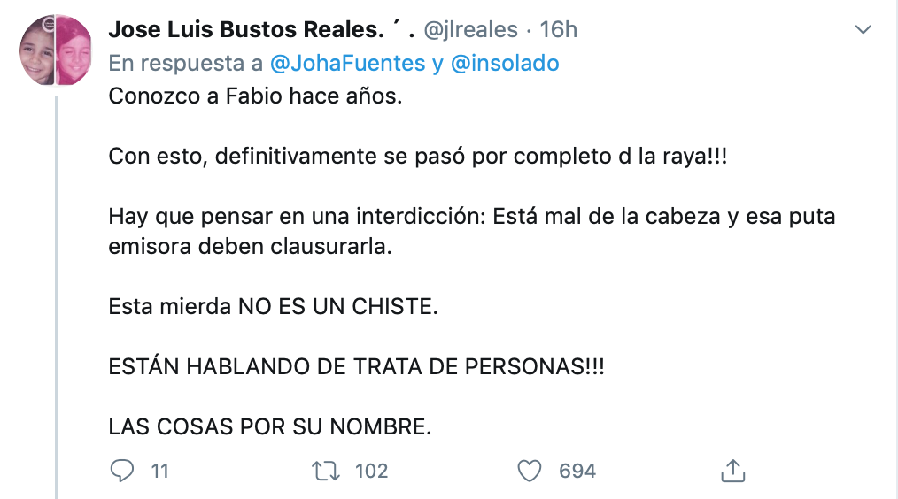  - “Yo quiero una chinita sin pelo, que no se mueva pa’ yo enseñarla y tenerla encerrada”