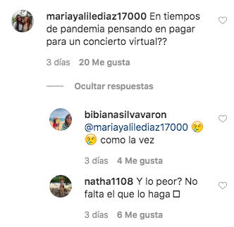  - 75 mil pesos vale ver un streaming de Jessi Uribe y Paola Jara