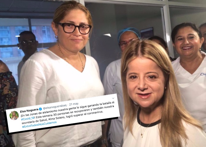 La secretaria de salud del Atlántico de nuevo en la primera línea de combate al COVID-19