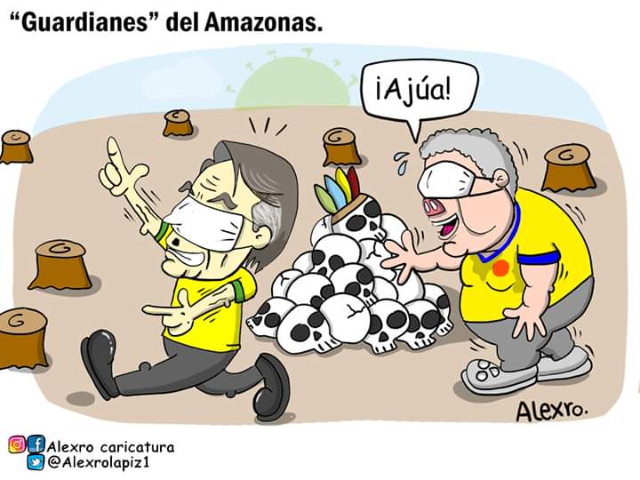 Caricatura: Guardianes del Amazonas