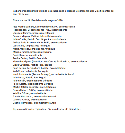  - ¿Tambalea Timochenko en la presidencia del partido FARC?