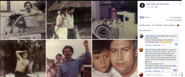  - La idolatría del hijo de Pablo Escobar por su papá