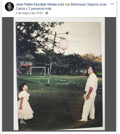  - La idolatría del hijo de Pablo Escobar por su papá