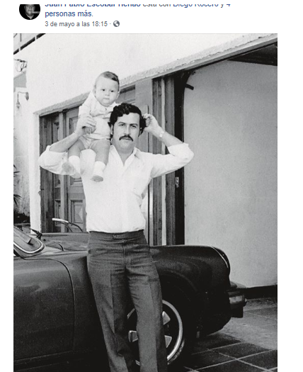  - La idolatría del hijo de Pablo Escobar por su papá
