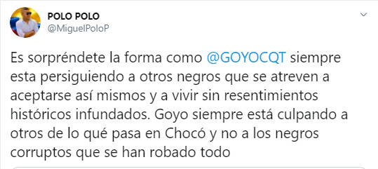  - "Goyo no es más que una resentida"