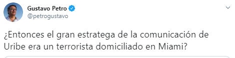  - "¿El gran estratega de la comunicación de Uribe era un terrorista?"
