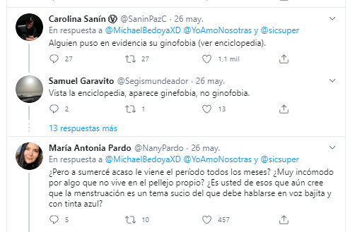  - El asco de los machitos con la menstruación