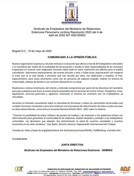 La masacre laboral que toleró en silencio la Cancillería colombiana - -- Las2orillas - La masacre laboral que toleró en silencio la Cancillería colombiana