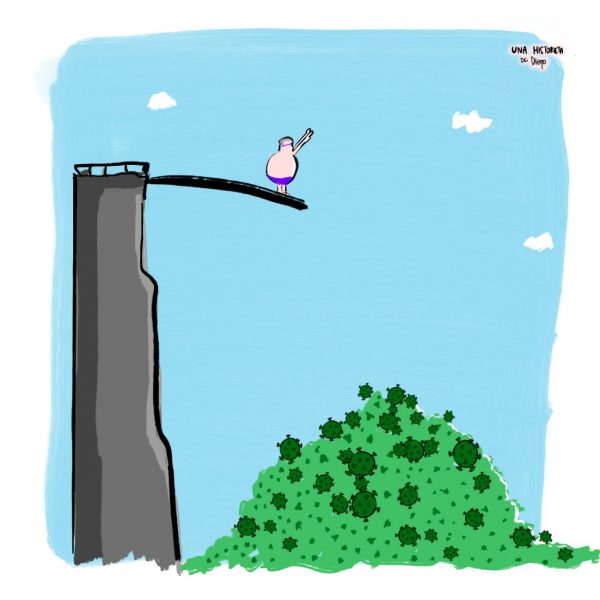  - Caricatura: Aplanando la curva