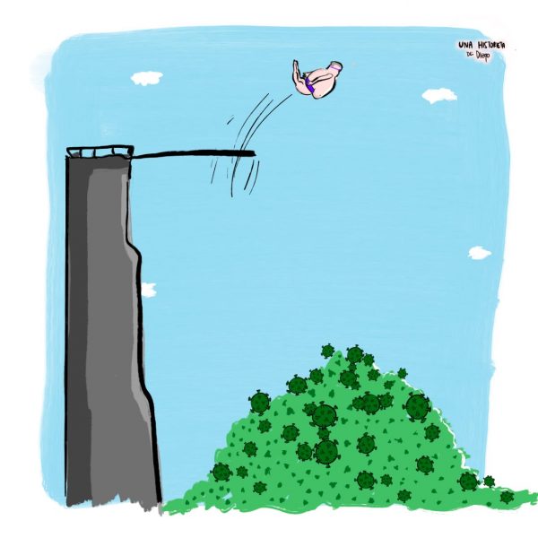  - Caricatura: Aplanando la curva