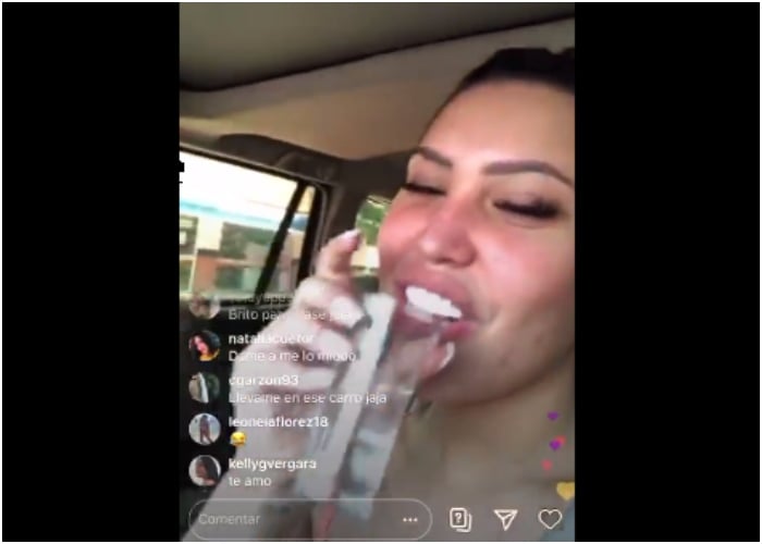 VIDEO: Borracha y enrumbada en un carro: Así anda Ana Del Castillo en Valledupar