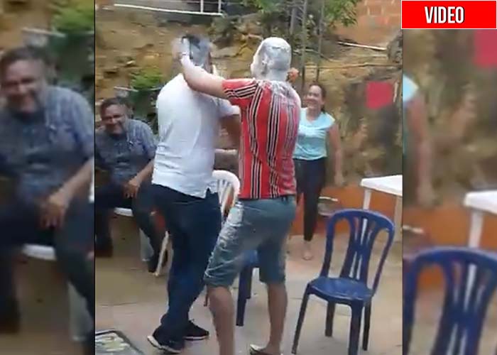 Se echaron hasta maizena: rumbota de funcionarios públicos