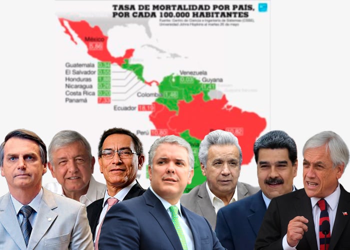 Nueve presidentes latinoamericanos enfrentados a una pandemia que crece