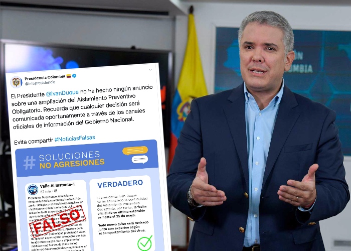 Duque se sostiene en la fecha de fin de cuarentena: 25 de mayo