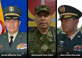 Los cuatro comandantes que trabajarán con la misión gringa en Colombia