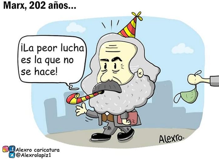 Caricatura: Marx, 202 años