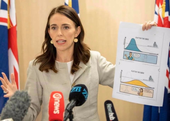 El temple de la primera ministra neozelandesa para acabar con pacientes COVID-19 en hospitales