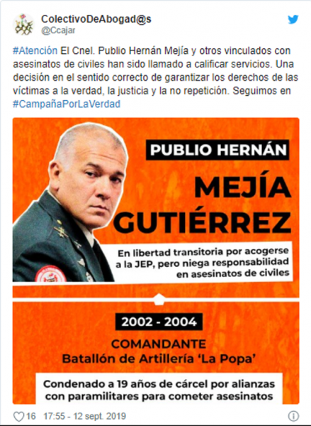  - El exgeneral de 300 falsos positivos que busca defenderse por redes