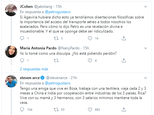  - Destrozan a Gustavo Petro por decir que el Coronavirus lo trajeron los ricos