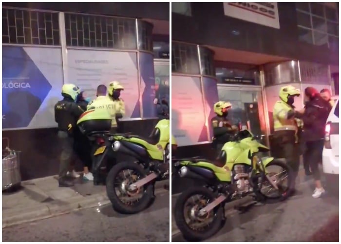 A una vendedora de tintos la policía le da una golpiza por trabajar en cuarentena