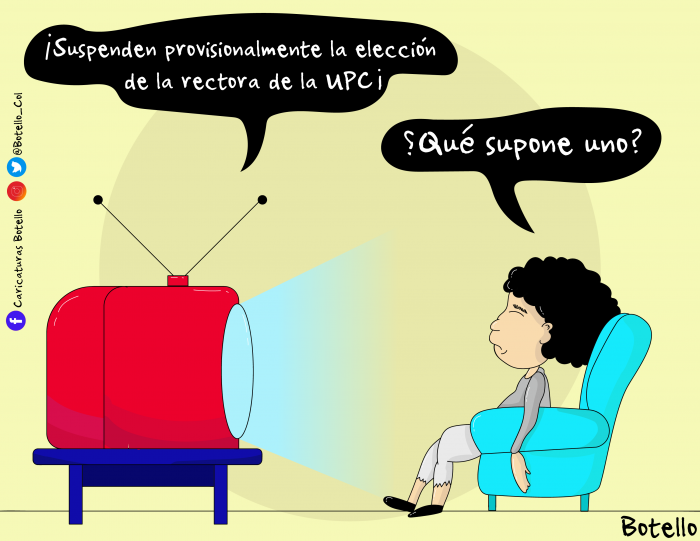  - Caricatura: Sobre la elección de la rectora de la UPC