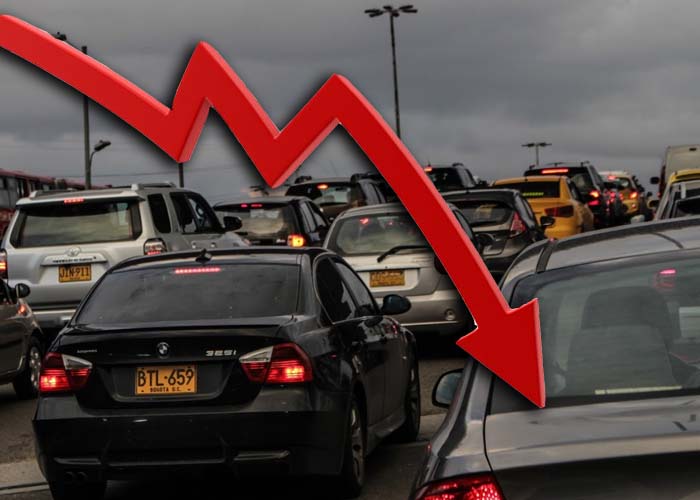 Caída total en venta de vehículos en Colombia en abril