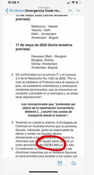  -  millones tienen que pagar colombianos en Australia para volver al país