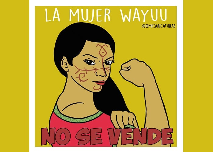 Caricatura: ¡La mujer wayúu no se vende!