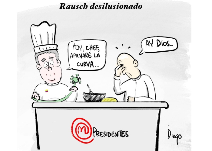 Caricatura: Rausch desilusionado