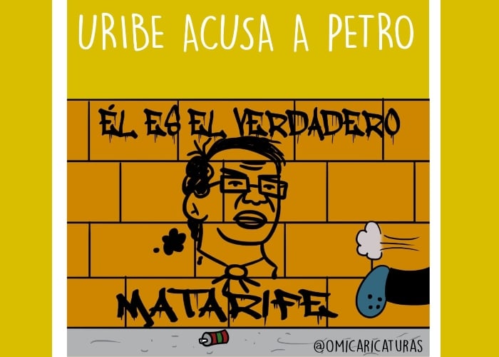 Caricatura: Uribe acusa a Petro