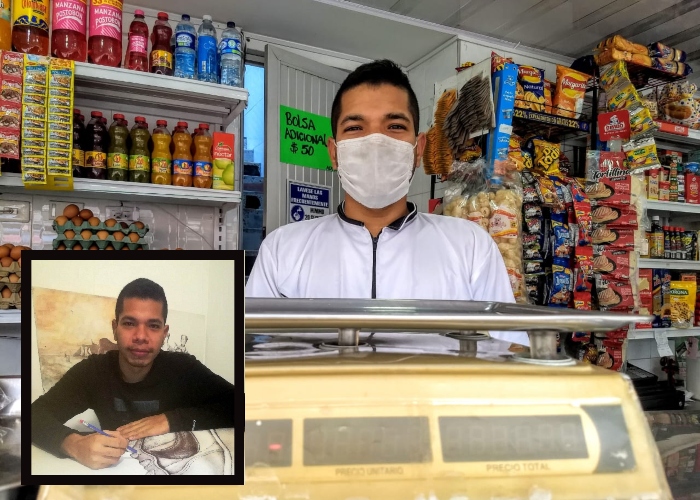 D'Luca, un artista en potencia detrás de una tienda de barrio