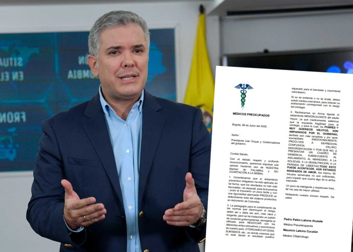 Carta abierta de médicos preocupados al presidente Duque