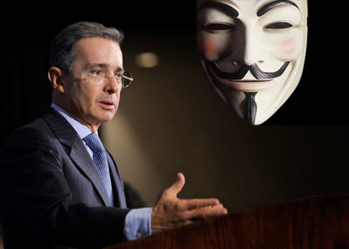 Anonymous le declara la guerra a Uribe: hackearon su sitio web