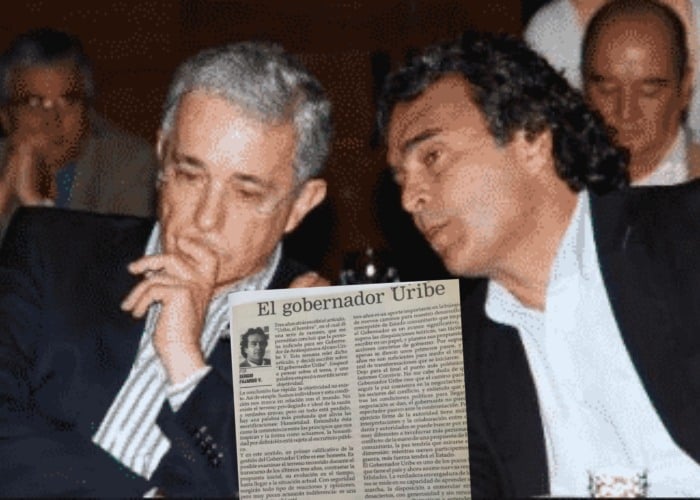 Cuando Fajardo le tiraba flores a Uribe en sus columnas de opinión