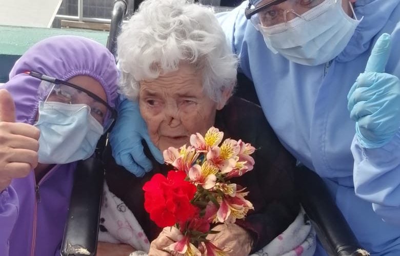 La boyecense que los 106 años se la ganó al Coronavirus.VIDEO