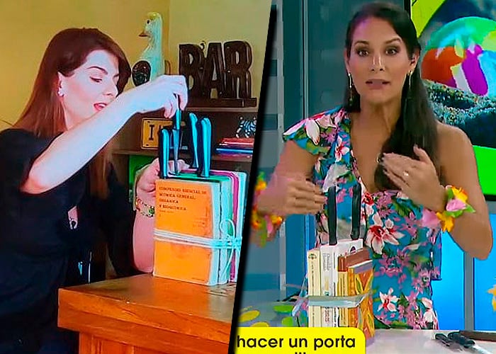 La mujer a la que Carolina Cruz le robó la idea de convertir un libro en un portacuchillo