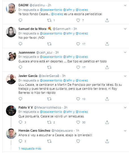  - Le dan palo a Antonio Casale por meter en los deportes a Luis Carlos Vélez