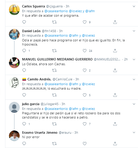  - Le dan palo a Antonio Casale por meter en los deportes a Luis Carlos Vélez