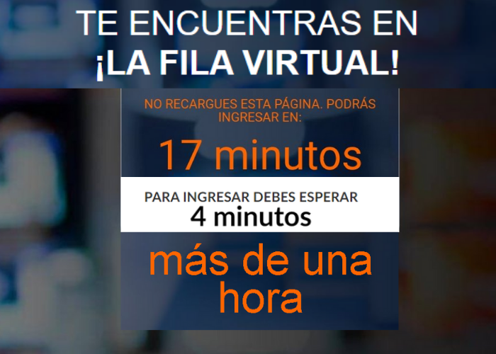 La estupidez de hacer fila en internet en el día sin IVA